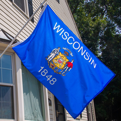 Valley Forge Flag 3'x5' Nylon Wisconsin State Flag at Menards®