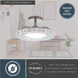 Patriot Lighting® Clara Brushed Nickel Semi-Flush Mount Ceiling