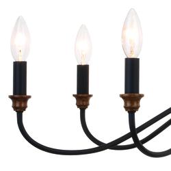 Patriot Lighting® Annabelle Matte Black 6-Light Chandelier at Menards®