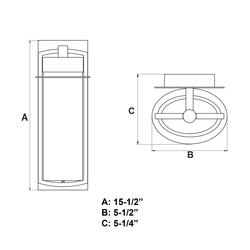 Patriot Lighting® Logan Carbon Bronze LED Outdoor Wall Light at Menards®