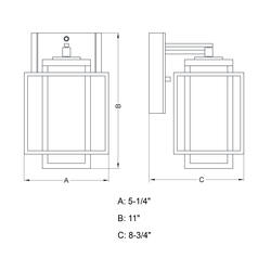 Hyde Park Outdoor Lantern Sconce, Small - KingsHaven