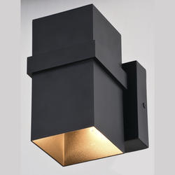 Patriot Lighting® Lavage Textured Black 1-Light Outdoor Wall Light