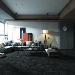 U-Tile™ Modular Aura Tuxedo 19 x 19 Carpet Tile (21.53 sq.ft/ctn