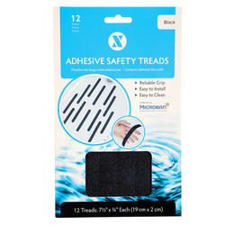 SlipX Solutions Microban-Infused Wide Non-Slip Adhesive Safety Treads | 8  Anti-Slip Bathroom Accessories - Bathtub, Shower, & Step Power Grip Floor