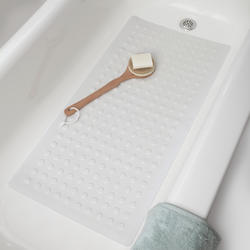 Antibacterial Bath Mat, White, 18 x 36 In.