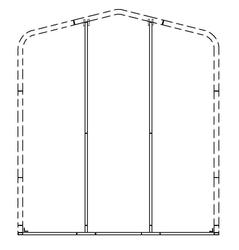 VersaTube® 14' W x 14' H Back Enclosure Frame at Menards®