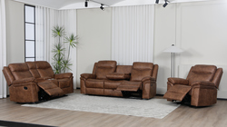 Luca Brown Glider Loveseat at Menards®