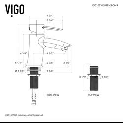 VIGO One-Handle Bova Chrome Bathroom Sink Faucet at Menards®