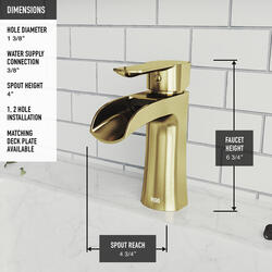 Vigo VG01041MG Paloma Single-Handle Single Hole Bathroom Faucet in Matte Gold high quality