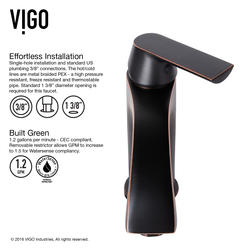 Vigo on sale VG03013ARB Linus Vessel Sink Bathroom Faucet in Antique Rubbed Bronze