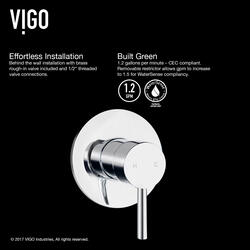 VIGO Olus Wall Mount Bathroom Faucet