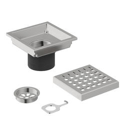 VIGO Elan 4-3/8" Square Brushed Nickel Shower Drain at Menards®