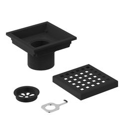 VIGO Elan 4-3/8" Square Matte Black Shower Drain at Menards®