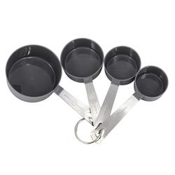 Culinary Edge 4 Piece Measuring Cup Sets - Stainless Steel Handles with Black  Cups