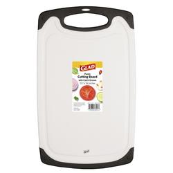 Glad® 15.7" x 9.6" Plastic Cutting Board with Catch Groove