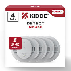 Kidde™ 10-Year Sealed Battery Photoelectric Smoke Detector - 4 Pack at