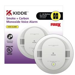 Kidde™ Battery-Powered Carbon Monoxide and Photoelectric Smoke Alarm with Hush Feature and Voice Alerts