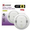 Kidde™ Battery-Powered Carbon Monoxide and Photoelectric Smoke Alarm with Hush Feature and Voice Alerts