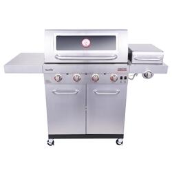 Char Broil Signature Series Amplifire 4 Burner Propane Gas Grill with Side Griddle