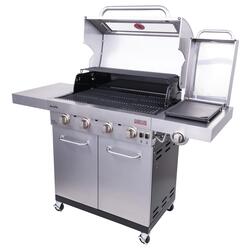 Char Broil Signature Series Amplifire 4 Burner Propane Gas Grill with Side Griddle