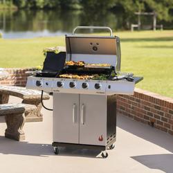 Char Broil Performance Series 4 Burner Gas Grill with Cabinet at Menards