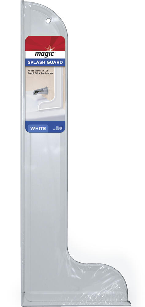 Magic Large White Splash Guard for Bathtubs and Showers