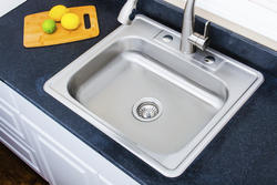 Wells Sinkware Drop-In 25" Stainless Steel Single Bowl Kitchen Sink at ...