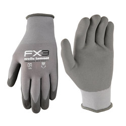 Wells Lamont® Men's Gray Medium FX3® Nitrile Coated Work Gloves