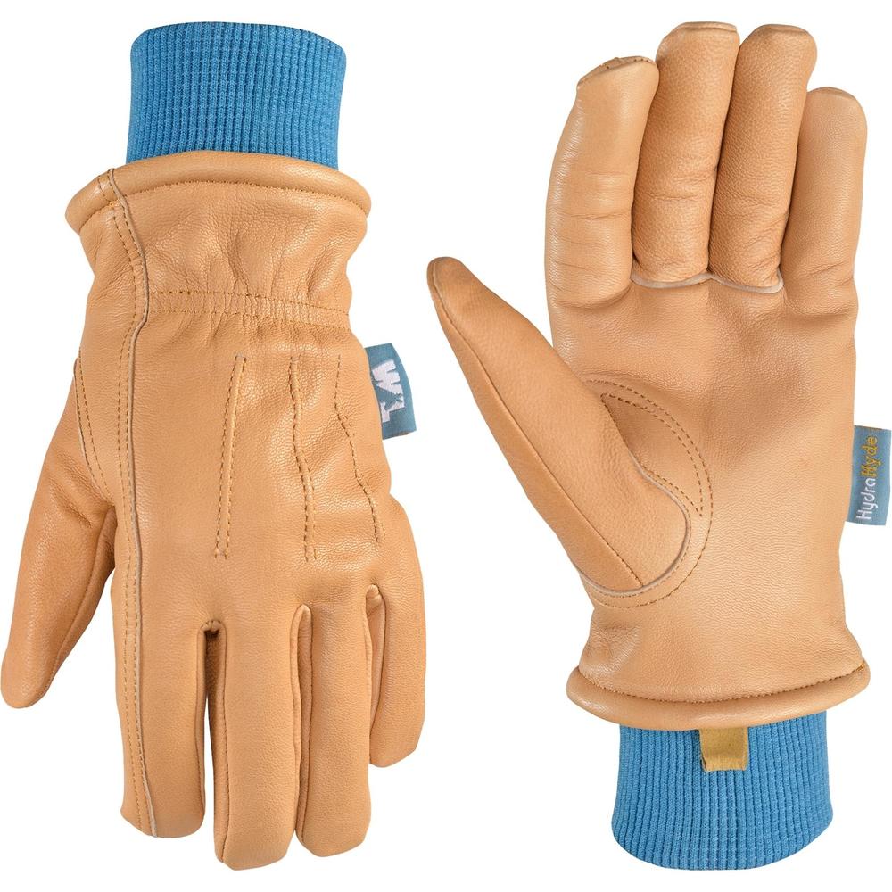 Wells Lamont Ladies Whiskey Tan Medium HydraHyde Goatskin Leathern Winter Gloves at Menards