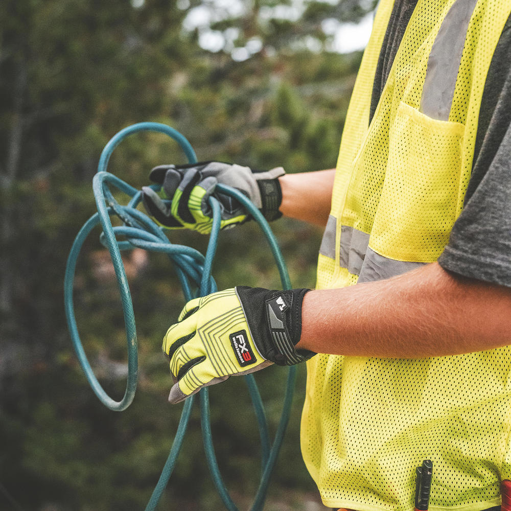 Wells Lamont® Men's Hi-Vis Medium FX3™ Performance Work Gloves at