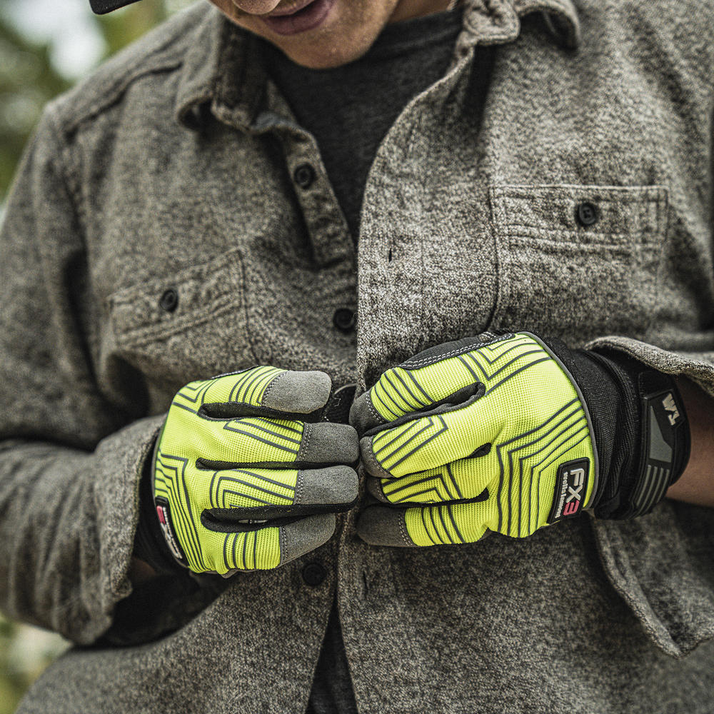 Wells Lamont® Men's Hi-Vis Medium FX3™ Performance Work Gloves at