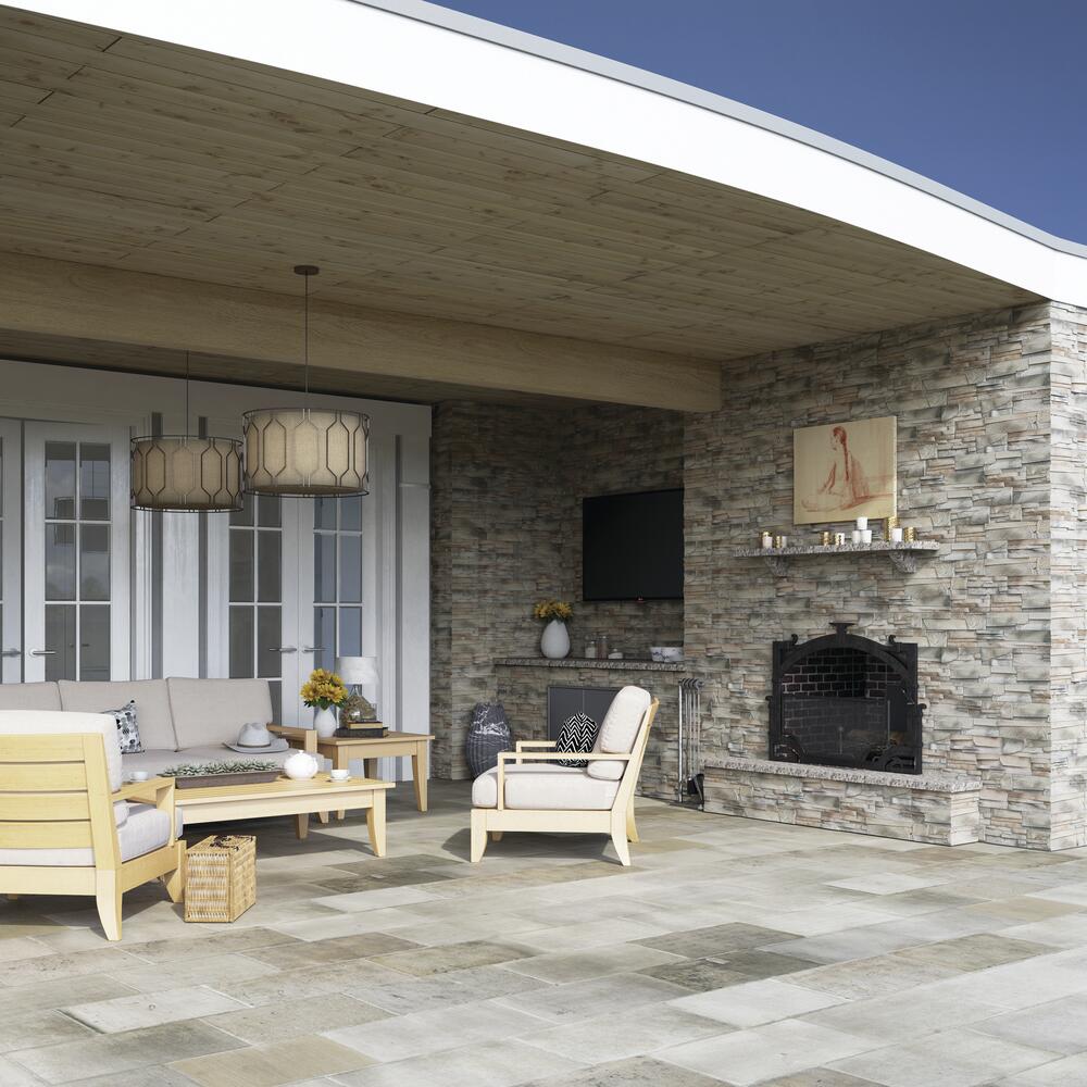 Stone Master® Earth Brown Roma Manufactured Stone Veneer Siding (5.5 sq. ft.)