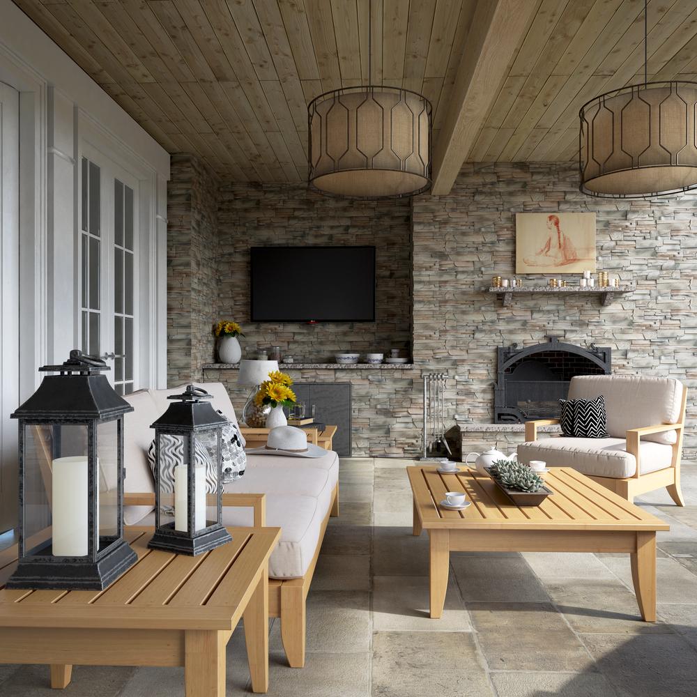 Stone Master® Earth Brown Roma Manufactured Stone Veneer Siding (5.5 sq. ft.)