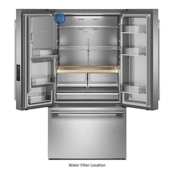 軒 KitchenAid® 29.51 cu. ft. PrintShield Stainless French Door