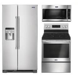 Amana 4-Piece Amana Kitchen Package with Electric Range in Stainless Steel