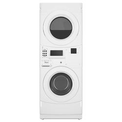 Whirlpool White Commercial Electric Stacked Laundry Center Non Vend 3.1 6.7 cu.ft