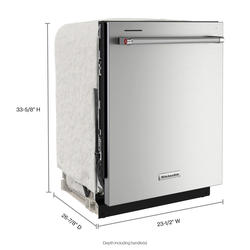 KitchenAid® 5-Cycle Fingerprint Resistant Stainless Steel Built-In  Dishwasher at Menards®