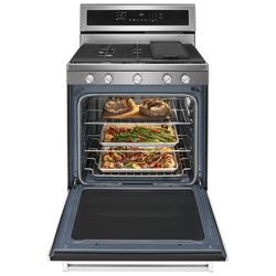 KitchenAid® 30 6.4 cu.ft. Stainless Steel Slide-In Electric Induction Range  with Convection (Smooth Top) at Menards®