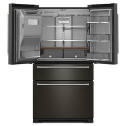 menegi36ブラック KitchenAid® 26.2 cu.ft. Black Stainless Steel French Door