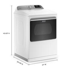 Maytag 7.4 cu.ft. White Smart Electric Dryer with Extra Power at Menards