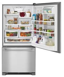 Midea® 30 in.18.7 Cu. Ft. White Bottom Freezer Refrigerator