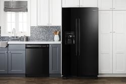 Amana® 21.4 Cu. Ft. Black Side-by-Side Refrigerator At Menards®