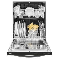 Whirlpool dishwasher black stainless hot sale steel