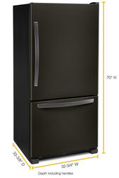 Whirlpool® 22.1 cu. ft. Fingerprint Resistant Black Stainless