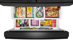 Whirlpool® 28.9 cu ft Print Resist Black Stainless French Door
