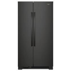 りりです₊⁎⁺˳✧༚ Whirlpool 25 cu. ft. Side by Side Refrigerator in Black