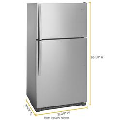 Whirlpool® 20.5 cu.ft. Stainless Steel Top-Freezer Refrigerator at
