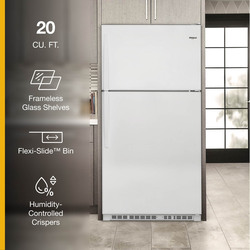 Whirlpool® 20.5 cu.ft. White Top-Freezer Refrigerator at Menards®