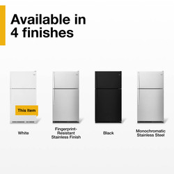 Whirlpool® 20.5 cu.ft. White Top-Freezer Refrigerator at Menards®