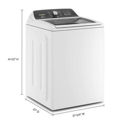 Whirlpool 4.7 4.8 cu. ft. White Top Load Washer with 2 in 1 Removable Agitator at Menards